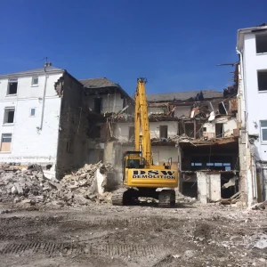 Demolition St Austell Par Cornwall
